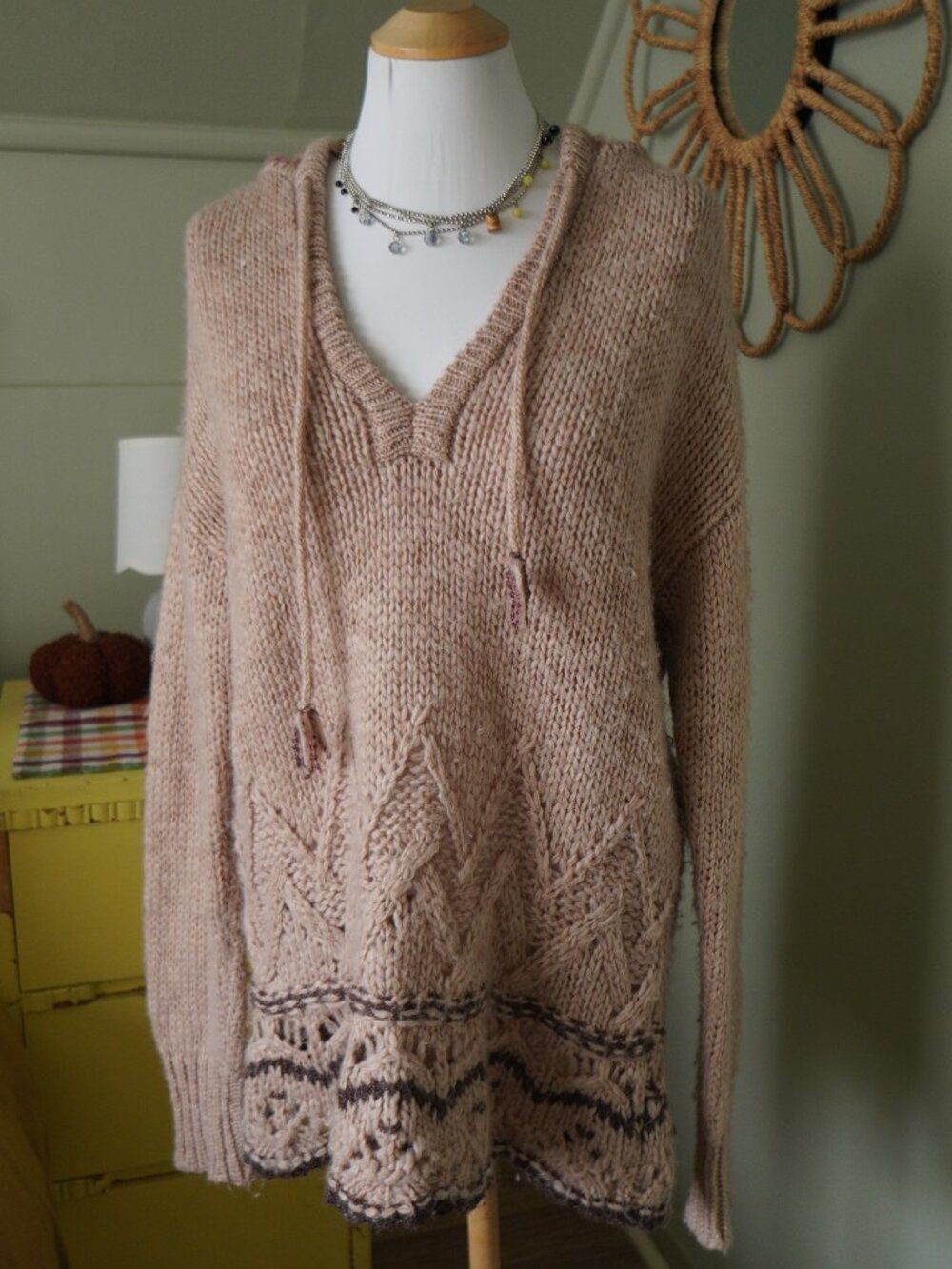 american eagle wool blend knit sweater